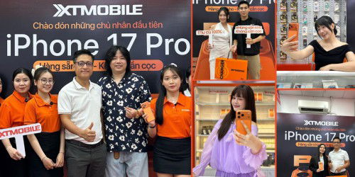 Rộn ràng không khí mở bán iPhone 17 tại XTmobile: Thu hút nhiều KOL, KOC ghé thăm!