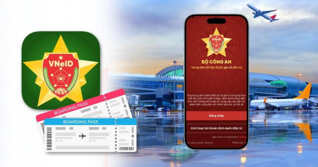 Hướng dẫn cách check-in online, mua vé máy bay bằng VNeID