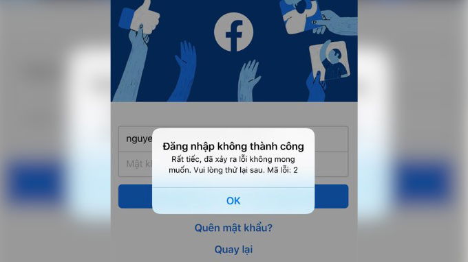 Mã lỗi 2 trên Facebook là gì?