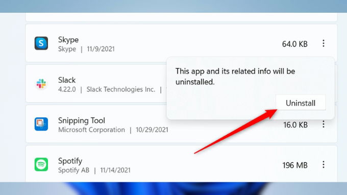 Cách xóa ứng dụng trên Win 11 bằng Settings