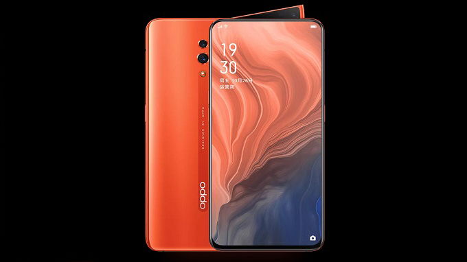 Oppo Reno Coral Orange sẽ có mặt lưng màu cam khá bắt mắt