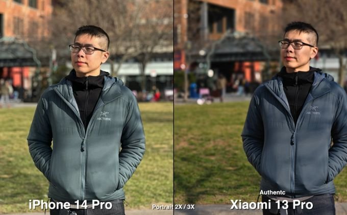 Hình chụp so sánh iPhone 14 Pro và Xiaomi 13 Pro