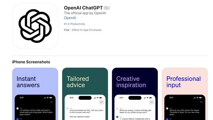 Ứng dụng ChatGPT mới trên iPhone và iPad