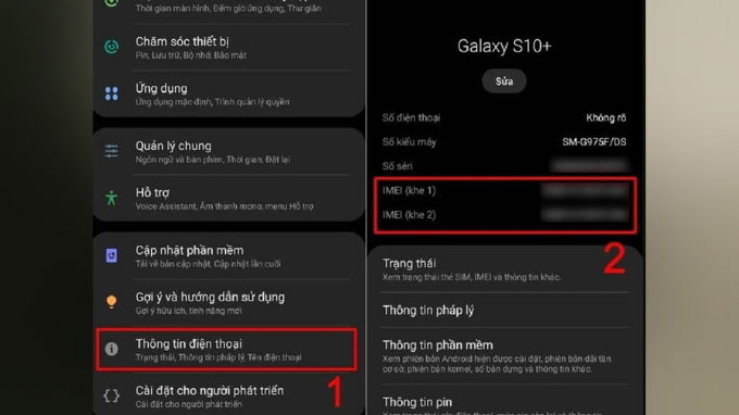 Cách tìm số IMEI trên điện thoại Android