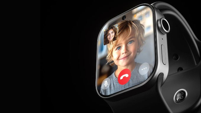 Concept Apple Watch X với camera selfie