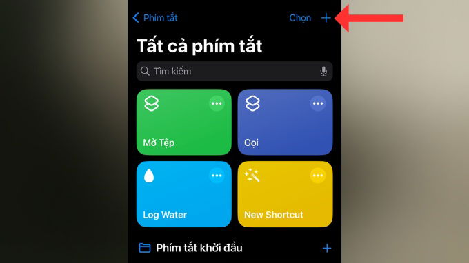 Bước 2 mở rộng tác vụ trên iPhone bằng Back Tap thông qua Shortcuts