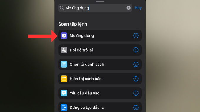 Bước 3 mở rộng tác vụ trên iPhone bằng Back Tap thông qua Shortcuts