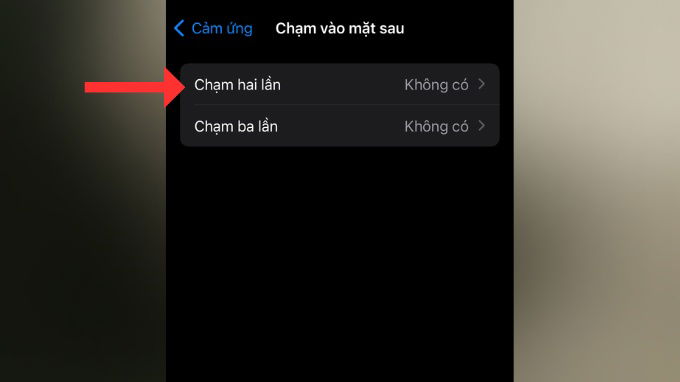 Bước 5 kích hoạt tính năng Back Tap trên iPhone