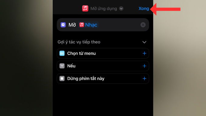 Bước 5 mở rộng tác vụ trên iPhone bằng Back Tap thông qua Shortcuts