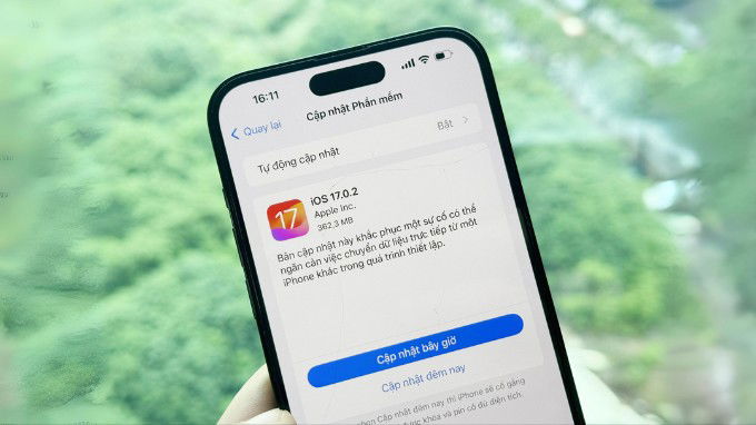 Cập nhật lên phiên bản iOS mới nhất