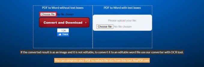 Bước 1 chuyển file PDF sang Word bằng Convert PDF to Word