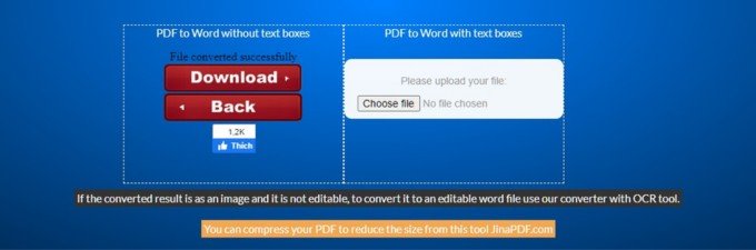 Bước 3 chuyển file PDF sang Word bằng Convert PDF to Word