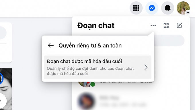 Cách tắt mã hóa đầu cuối Messenger trên PC, máy tính