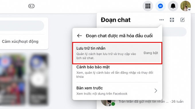 Cách tắt mã hóa đầu cuối Messenger trên PC, máy tính