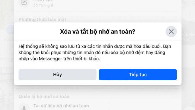 Cách tắt mã hóa đầu cuối Messenger trên PC, máy tính