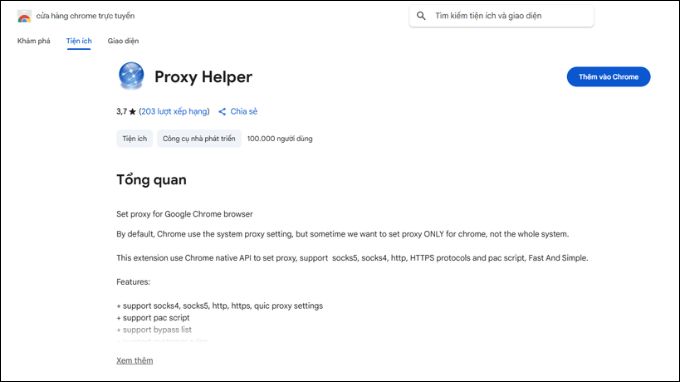 Cách cài đặt Proxy Helper trên máy tính