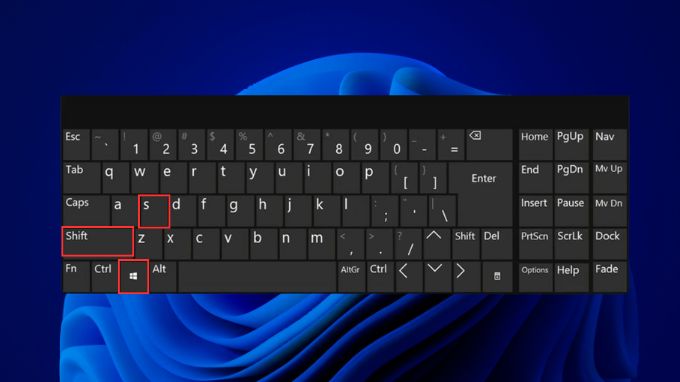 Tổ hợp phím Windows + Shift + S