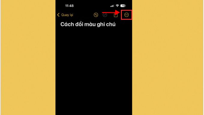 Cách đổi màu nền cho từng ghi chú trên iPhone