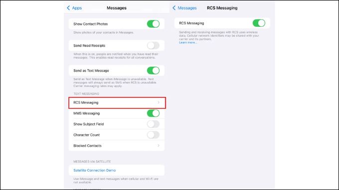 Cách sửa lỗi RCS không hoạt động trên iOS 18