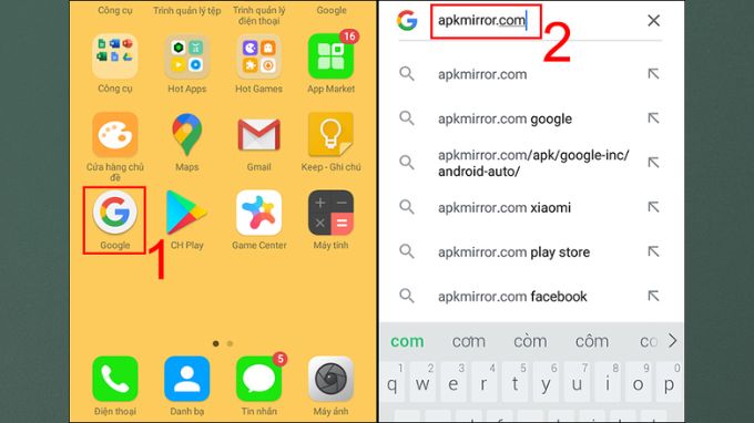 Cài đặt lại ứng dụng đã xóa bằng file APK