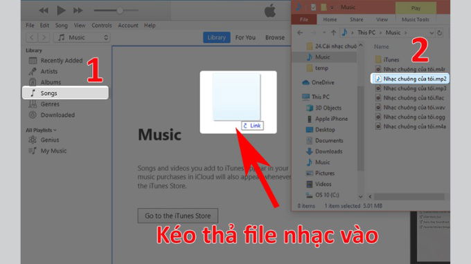 Bước 2: Thêm và chỉnh sửa bài hát trênn iTunes