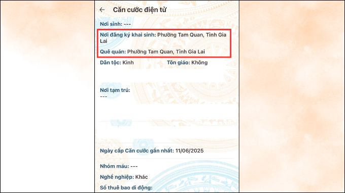 Xem địa chỉ, quê quán mới nhất sau khi sáp nhập tỉnh trên Vneid
