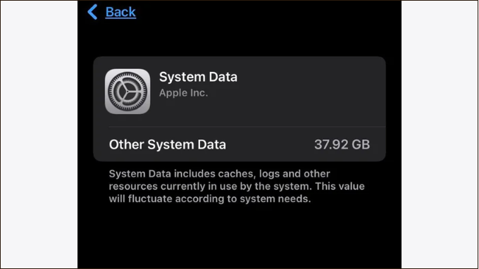 Dữ liệu hệ thống trên iPhone là gì