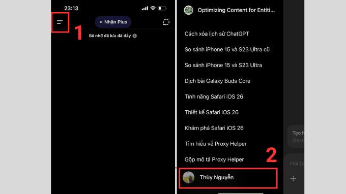 Cách xóa lịch sử ChatGPT trên điện thoại