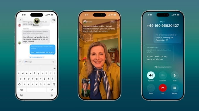 Dịch trực tiếp trong Tin nhắn, FaceTime và Điện thoại