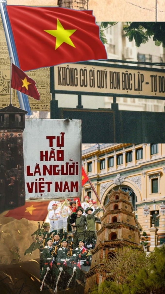 Hình nền lá cờ Việt Nam nghệ thuật