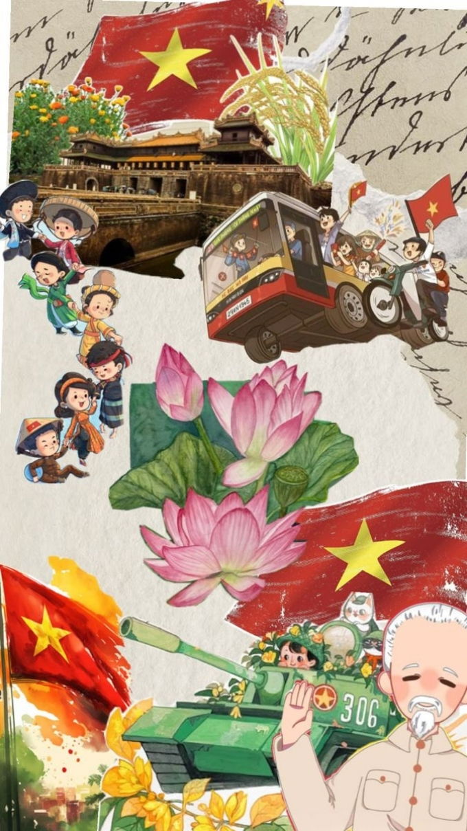 Hình nền lá cờ Việt Nam nghệ thuật