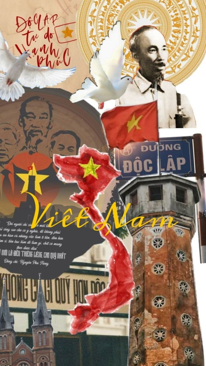 Hình nền lá cờ Việt Nam nghệ thuật