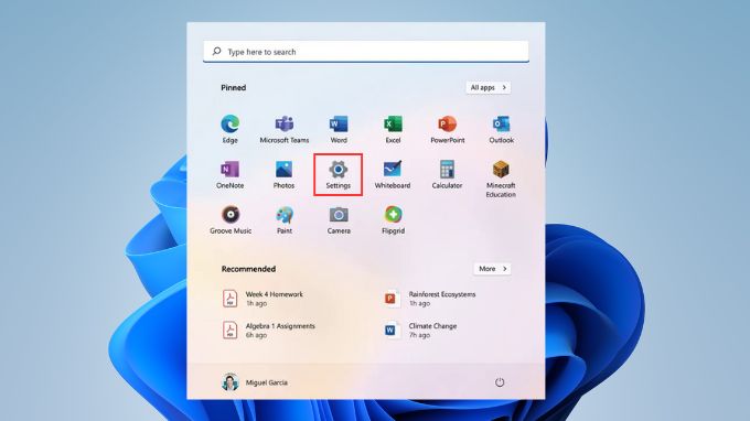 Nhấn Windows I để mở Cài đặt