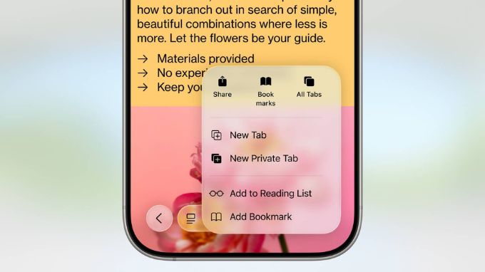 Thiết kế giao diện Safari trên iOS 26