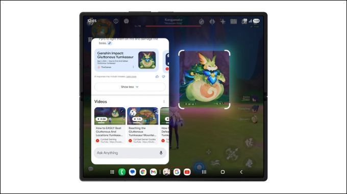 Tính năng Circle to search nâng cấp hơn trên Z Fold 7