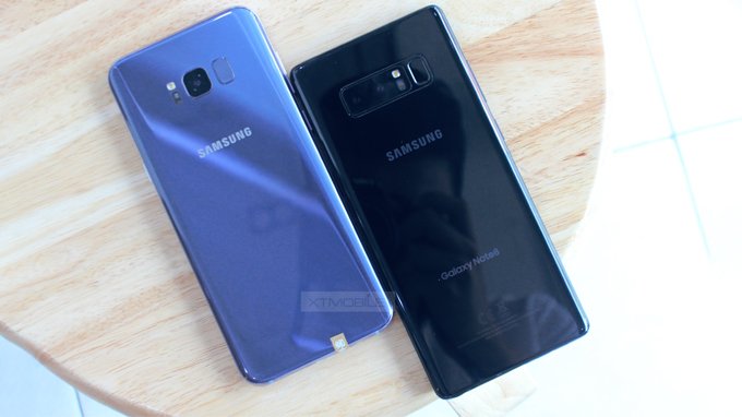 thiết kế Galaxy Note 8 và samsung s8 - xtmobile