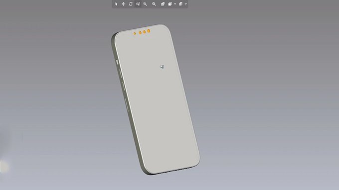 Bạn có thể tại tệp CAD để xem chi tiết render iPhone 13