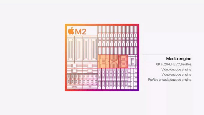 Apple M2 mang đến hiệu suất mạnh mẽ, tiết kiệm điện năng hơn