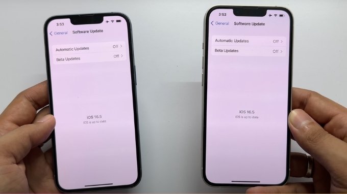 Hai mẫu iPhone 14 và iPhone 13 đều được cập nhật iOS 16.5