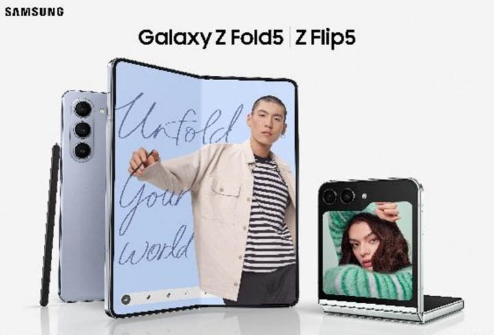 Galaxy Z Fold 5, Galaxy Z Flip 5 lộ diện màu sắc