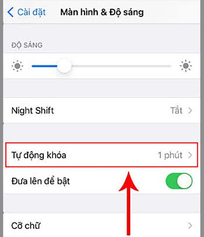 Hẹn giờ tự động tắt màn hình iPhone 14 Pro