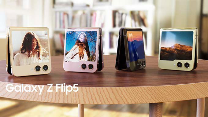 Thiết kế mới lạ của Galaxy Z Flip 5