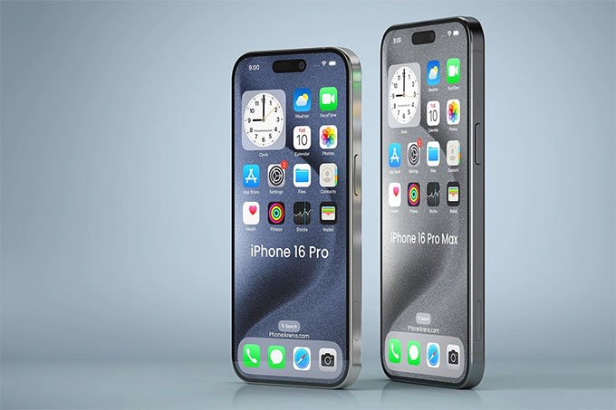 Viền mỏng + màn hình lớn cho không gian hiển thị lớn hơn trên iPhone 16 Pro series