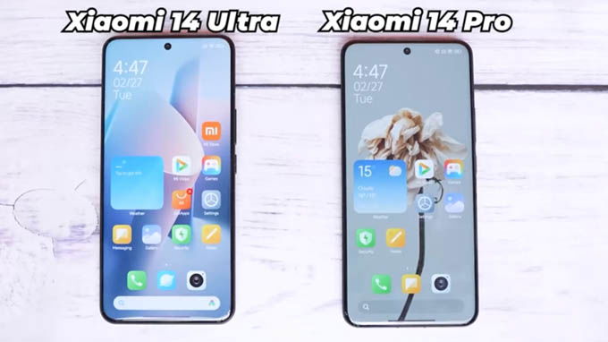 So sánh màn hình Xiaomi 14 Pro và Xiaomi 14 Ultra