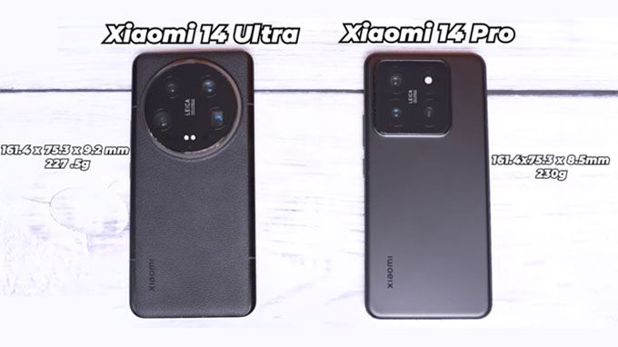 So sánh thiết kế Xiaomi 14 Pro và Xiaomi 14 Ultra