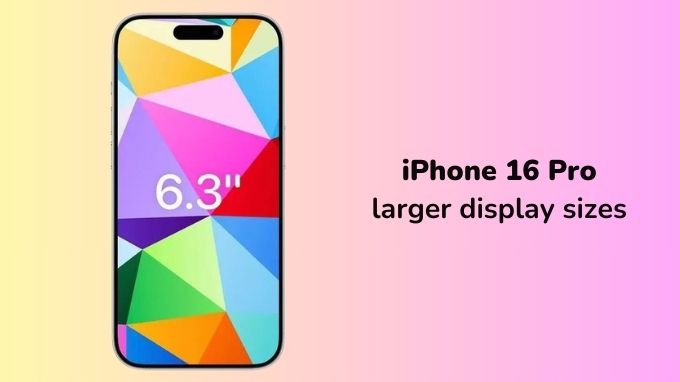 Màn hình iPhone 16 Pro có kích thước bao nhiêu inch?