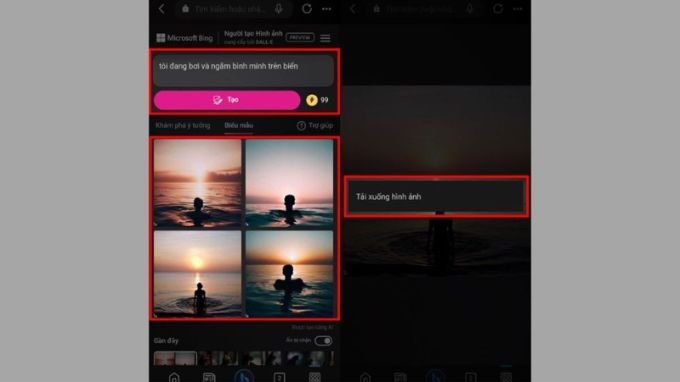 Cách sử dụng Bing Image Creator tạo ảnh miễn phí trên điện thoại