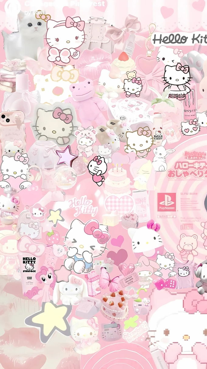 Hello Kitty màu hồng đẹp 3