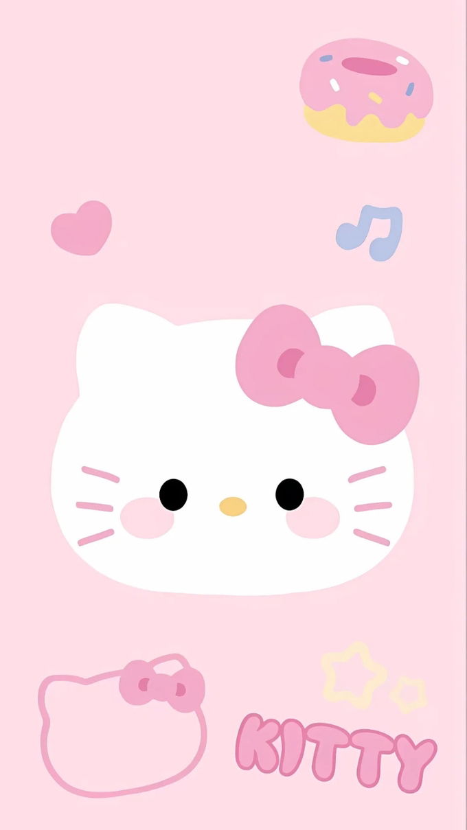 Hello Kitty màu hồng đẹp 5