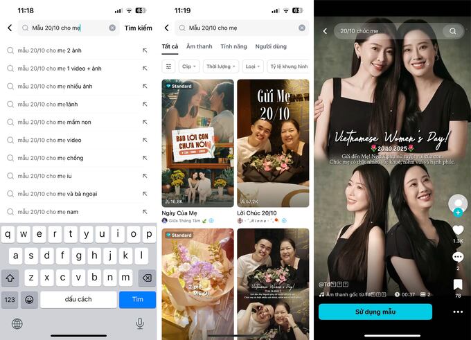 Những mẫu CapCut dành tặng mẹ thường mang đậm sắc thái tình cảm, nhẹ nhàng và ấm áp
